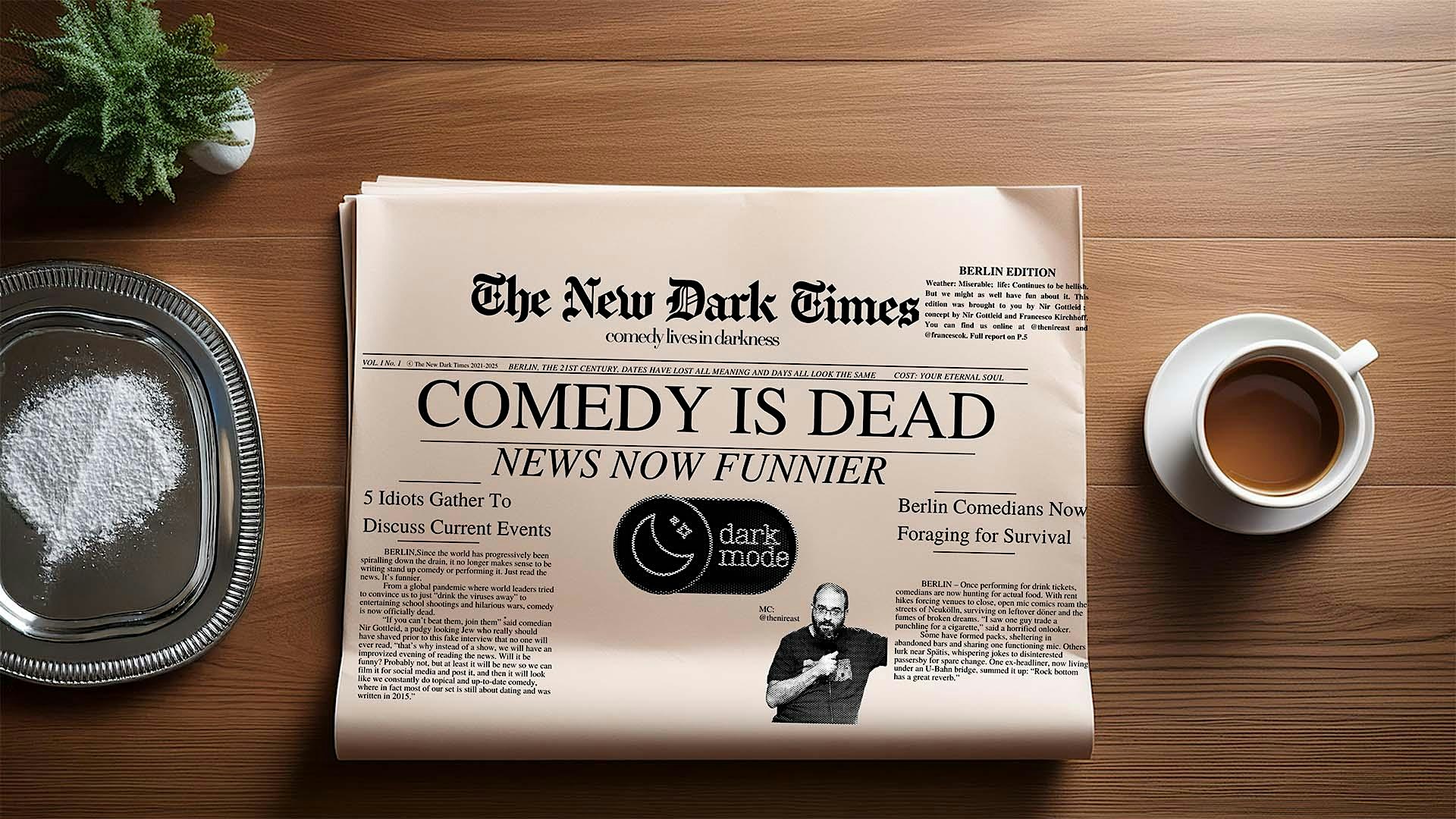2.5.26 - Z-Bar -Live English Comedy about the News: The New Dark Times